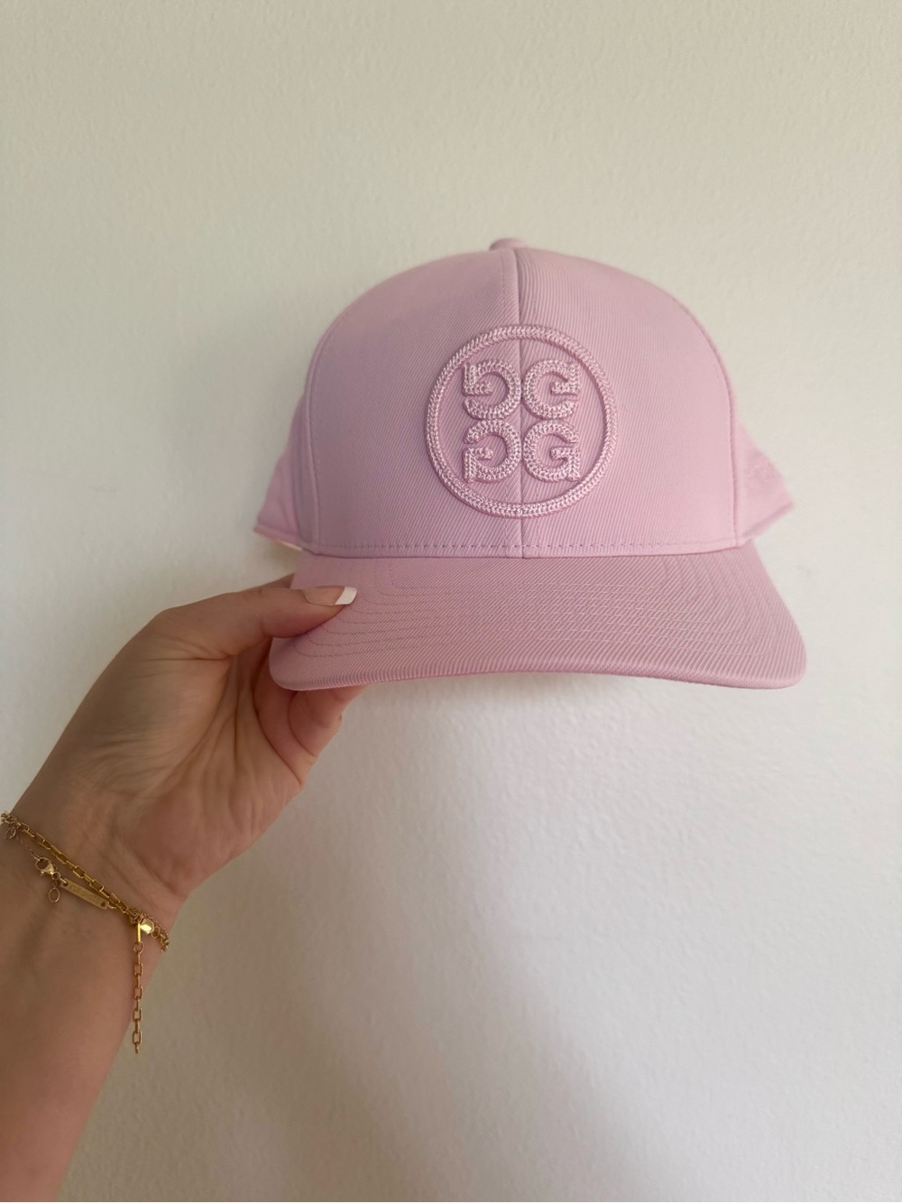 G/FORE Pastel Pink Cameo Embroidered Logo Golf Baseball Cap